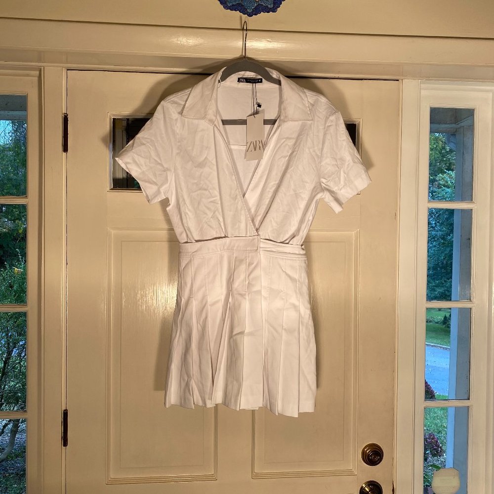 ZARA BOX PLEAT JUMPSUIT DRESS